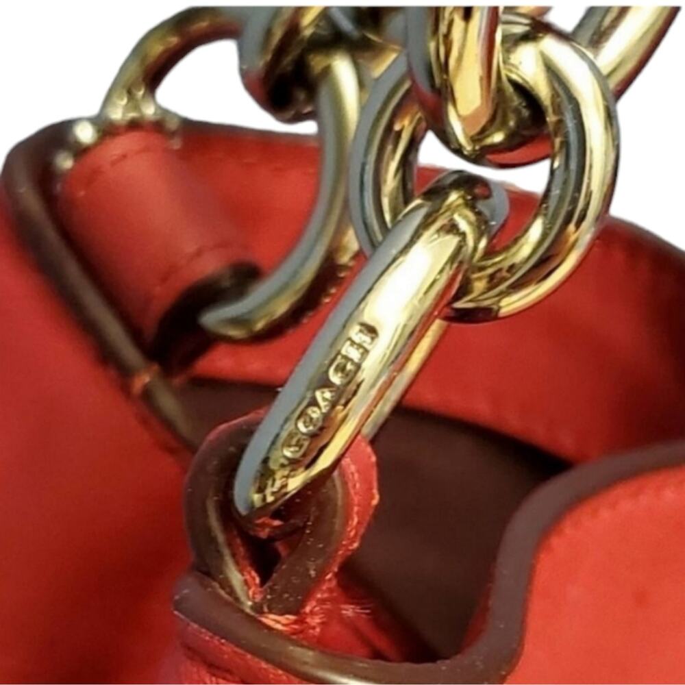 Coach F57540‎ Legacy Jacquard Lexy Shoulder Bag Milk Bright Pink - Picture 10 of 16